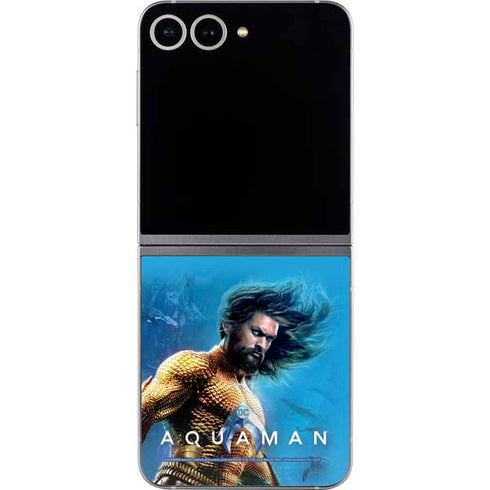 DC Comics Aquaman Movie Arthur Curry Poster Galaxy Z Flip6 Skin